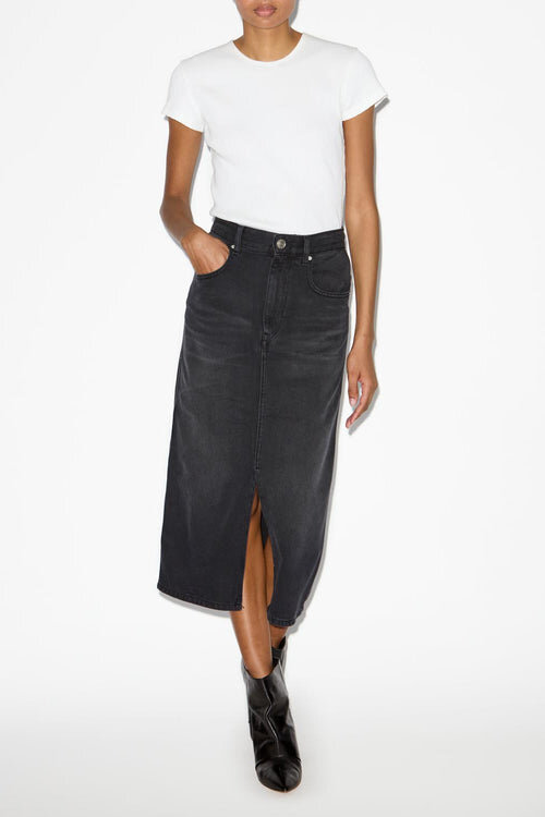 Tilauria midikjol i fin denim Tilauria midikjol i fin denim