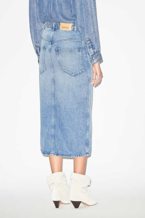 Tilauria midikjol i fin denim Tilauria midikjol i fin denim