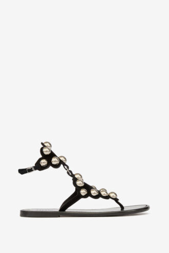 Velvee sandaler i mocka med juveler Velvee sandaler i mocka med juveler