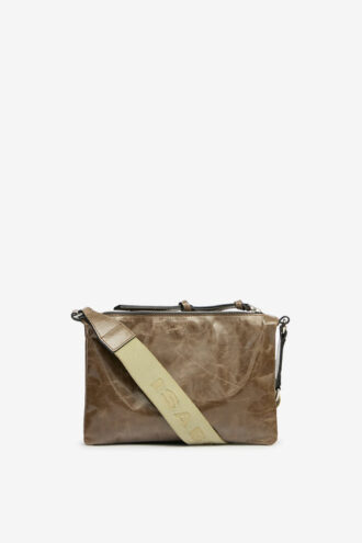 Winna Duo Shiny Leather Shoulder Bag
