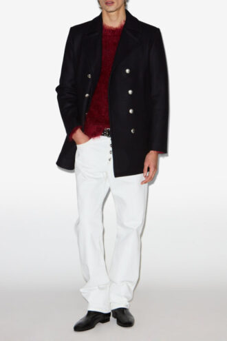 Wym Peacoat i ull och kashmir