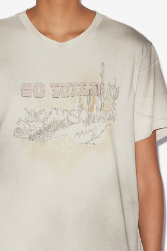 Zaof T-shirt i bomull med tryck