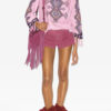 Zelda broderad blus i matka-silke Zelda broderad blus i matka-silke