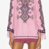 Zelda broderad blus i matka-silke Zelda broderad blus i matka-silke