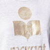 Zewel enfärgad linne-T-shirt med logotyp Zewel enfärgad linne-T-shirt med logotyp
