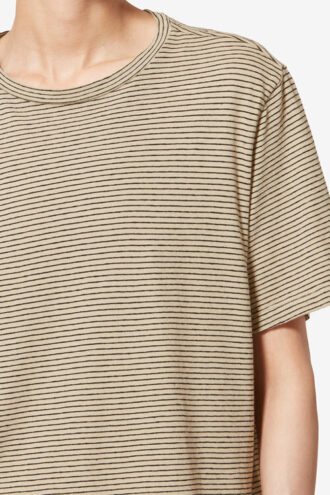 Zewel randig T-shirt i bomull och linne