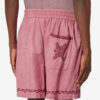 Zilan broderade shorts i bomullsgaze Zilan broderade shorts i bomullsgaze