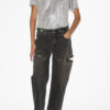 Zoeline Metallic Jersey T-shirt med logotyper Zoeline Metallic Jersey T-shirt med logotyper