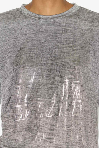 Zoeline Metallic Jersey T-shirt med logotyper