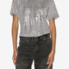 Zoeline Metallic Jersey T-shirt med logotyper Zoeline Metallic Jersey T-shirt med logotyper